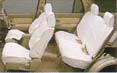 Leather pitch seat cover
