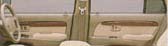 Wood pitch door trim