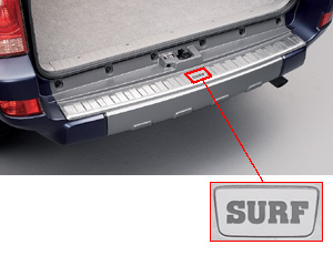 Rear bumper step guard