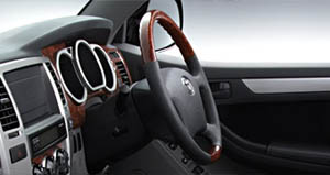 Wood pitch steering wheel (Chaki eye)