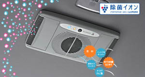 Disinfectant ion air cleaner (ceiling built-in type (semi automatic))