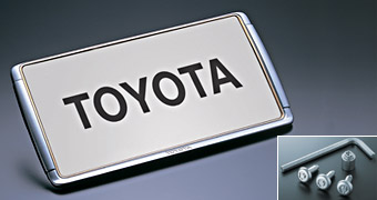 Robbery prevention functional attaching number frame set (type 1) BASIC item (for set item (lock volt/bolt license plate))BASIC item (number frame front/rear type 1 (pre- stage RV))