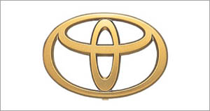 Gold emblem (for the Toyota symbol (front))