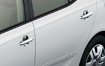 Plated door handle