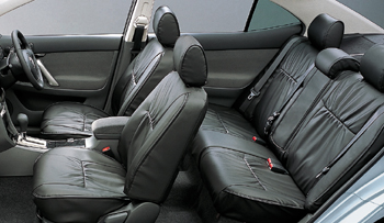 Leather pitch seat cover