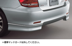 Rear bumper spoiler