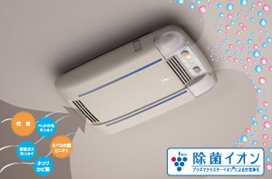 Disinfectant ion air cleaner (dome lamp attaching automatic)