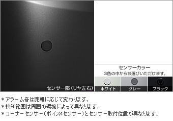 コーナーセンサー（リヤ左右） コーナーセンサー(リヤ左右（ブザーキット）)(リヤ（センサーキット）)