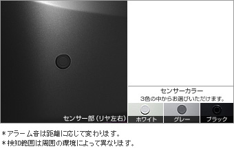Corner sensor (rear left and right) corner sensor (rear left and right (buzzer kit))(Rear (plug circuit))