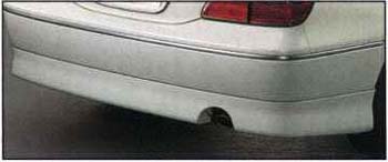 Rear bumper spoiler