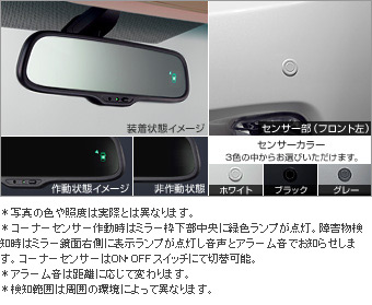 Corner sensor (voice 4 innamira indication type)/corner sensor (voice 4 sensor (mirror corresponding kit))/Corner sensor (plug circuit)/corner sensor (display function attaching inner mirror)