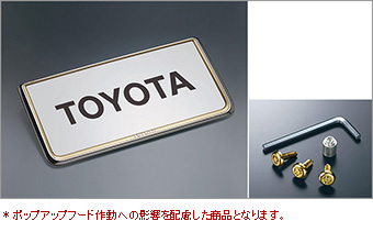 盗難防止機能付ナンバーフレームセット（プレステージ・ゴールドタイプ）/ロックボルト(ナンバープレート用ゴールド・セットアイテム)/ナンバーフレーム(プレステージ　フロント/リヤ)