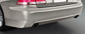 Rear bumper spoiler