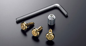 Lock volt/bolt (for license plate (gold))