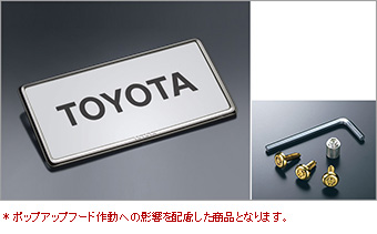 盗難防止機能付ナンバーフレームセット（デラックス・ゴールドタイプ）/ロックボルト(ナンバープレート用ゴールド・セットアイテム)/ナンバーフレーム(デラックスフロント/リヤ)