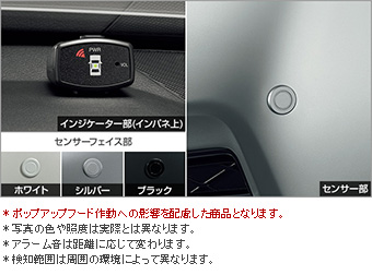 コーナーセンサー（ボイス４センサー・インジケーター表示タイプ） コーナーセンサー(ボイス４センサー（インジケーターキット）)(センサーキット)