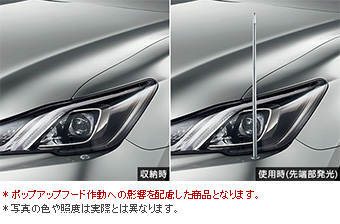 フェンダーランプ(電動リモコン伸縮式（フロントオート）)