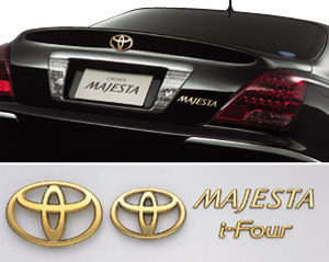 Gold emblem (the Toyota symbol (for rear))