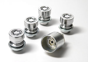 Reverse key wheel nut