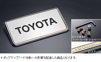 盗難防止ナンバーフレームセット（タイプ３）：プレステージ ベーシックアイテム(セットアイテム（ロックボルト（ナンバープレート用ゴールド））)(ナンバーフレーム フロント/リヤ（プレステージ))