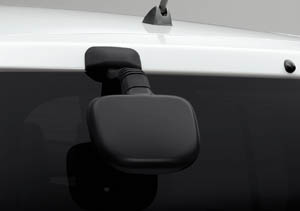 Rear under mirror