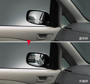 Reverse gearing mirror