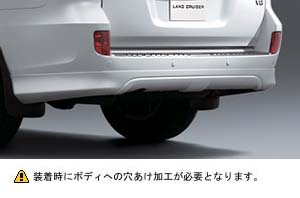 Rear bumper spoiler
