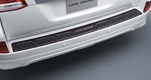 Rear bumper step guard