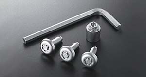 Lock volt/bolt (for license plate)