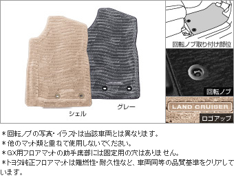 フロアマット(ＲＶバケットタイプ３列用)(ＲＶバケットタイプ　２列用)
