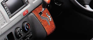 Wood pitch panel (around shifter)
