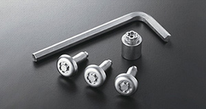 Lock volt/bolt (for license plate)