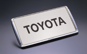 Number frame (front/rear) (pre- for stage RV)