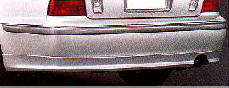 Rear bumper spoiler