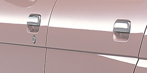 Plated door handle