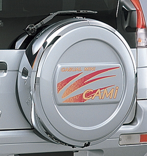 Spare tire cover sticker