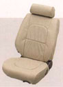 Leather pitch seat cover