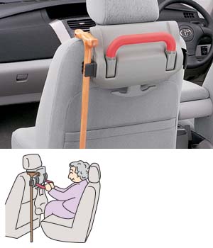 Seat back grip