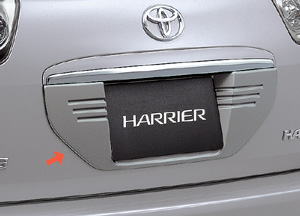 Rear license garnish