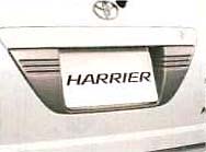 Rear license garnish