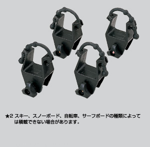 Roof rack attachment (surisukiatatsuchimento)