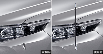 フェンダーランプ(電動リモコン伸縮式（フロントオート）)
