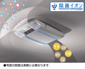 Disinfectant ion air cleaner (dome lamp attaching automatic)