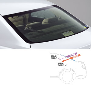 Rear sun shade (IR cutting type)