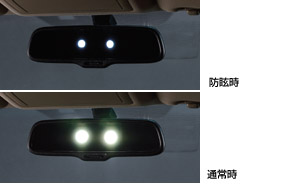 The automatic anti it is glaring mirror