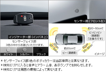 コーナーセンサー（ボイス４インジケーター表示タイプ） コーナーセンサー(ボイス４センサー（インジケーターキット）)(センサーキット)
