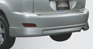Rear bumper spoiler