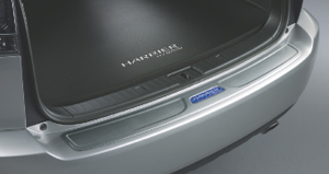 Rear bumper step guard