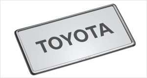 Number frame (front/rear) (deluxe)