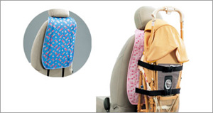 Baby buggy holder (blue) (pink)
